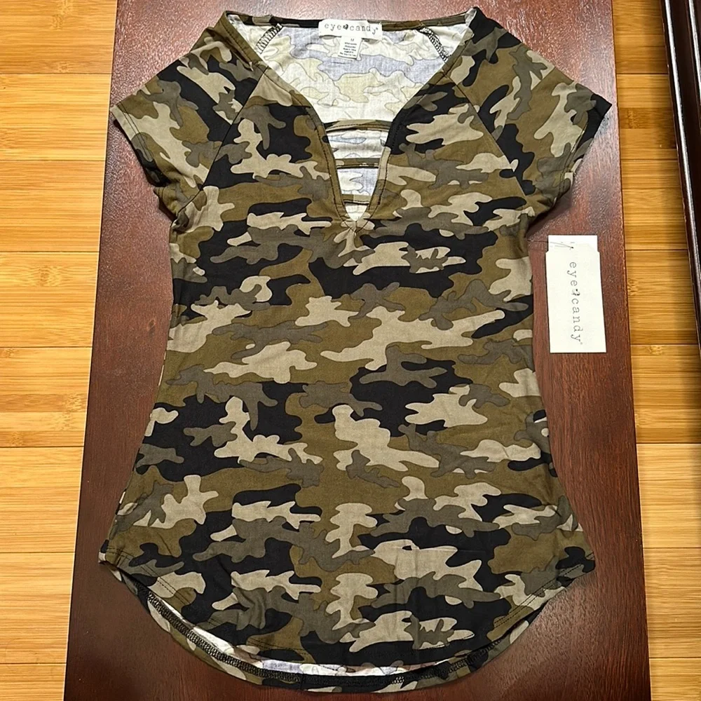 Eye Candy M Camouflage Top - Picture 1 of 4